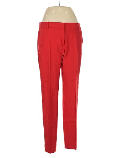 Pre-owned Jcrew Wool Pants In Red