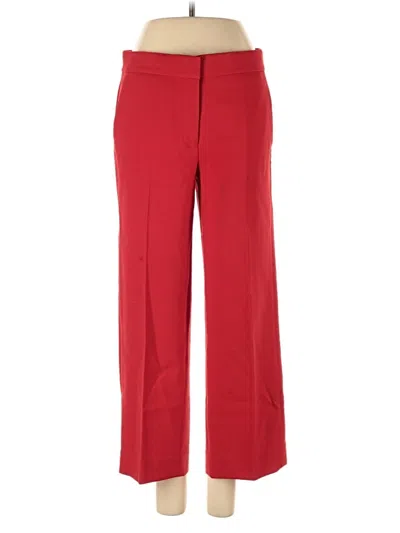 Pre-owned Jcrew Wool Pants In Red