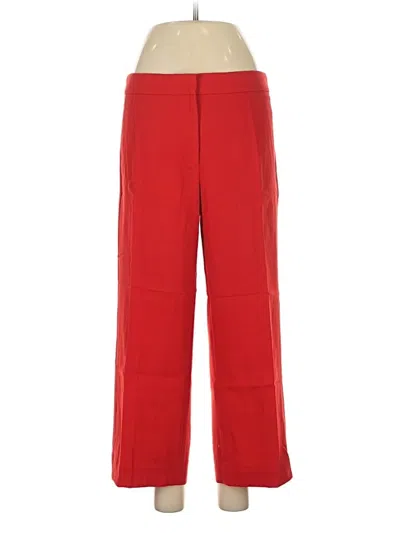 Pre-owned Jcrew Wool Pants In Red