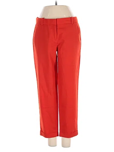 Pre-owned Jcrew Wool Pants In Red