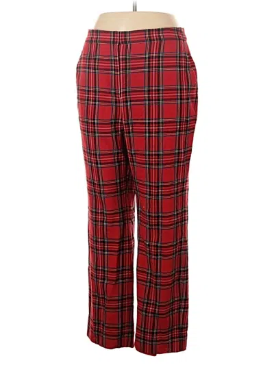 Pre-owned Jcrew Wool Pants In Red