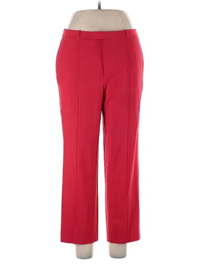 Pre-owned Jcrew Wool Pants In Red