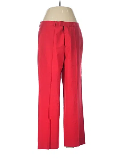 Pre-owned Jcrew Wool Pants In Red