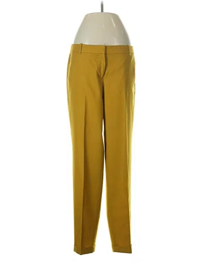 Pre-owned Jcrew Wool Pants In Yellow