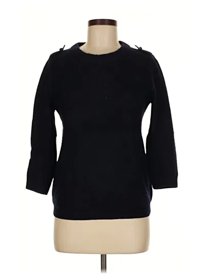 Pre-owned Jcrew Wool Pullover Sweater In Black