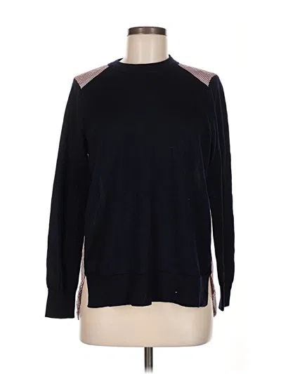 Pre-owned Jcrew Wool Pullover Sweater In Black