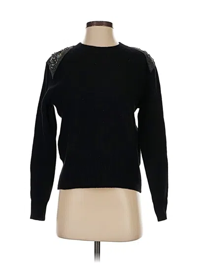 Pre-owned Jcrew Wool Pullover Sweater In Black