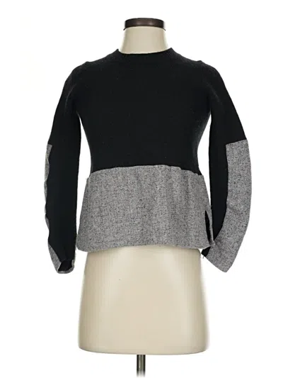 Pre-owned Jcrew Wool Pullover Sweater In Black