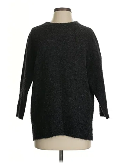 Pre-owned Jcrew Wool Pullover Sweater In Black