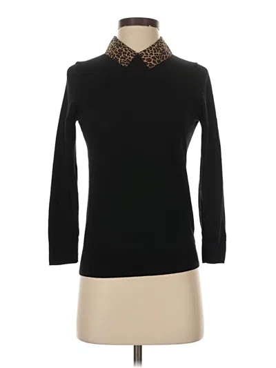 Pre-owned Jcrew Wool Pullover Sweater In Black