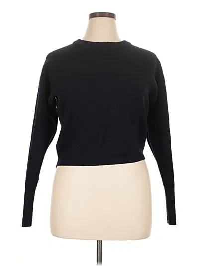 Pre-owned Jcrew Wool Pullover Sweater In Black