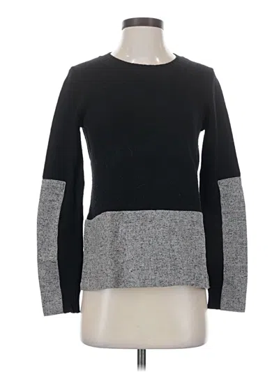 Pre-owned Jcrew Wool Pullover Sweater In Black