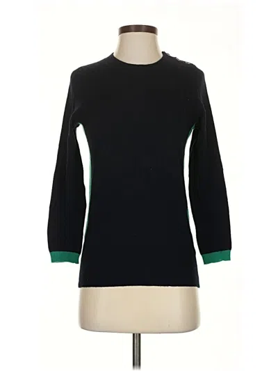 Pre-owned Jcrew Wool Pullover Sweater In Black