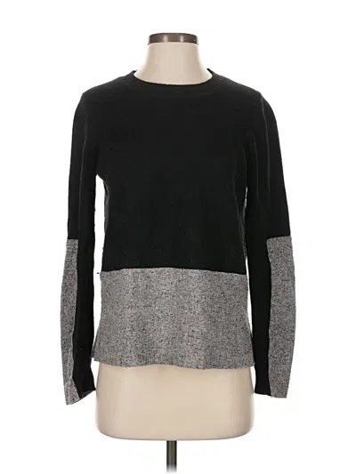 Pre-owned Jcrew Wool Pullover Sweater In Black