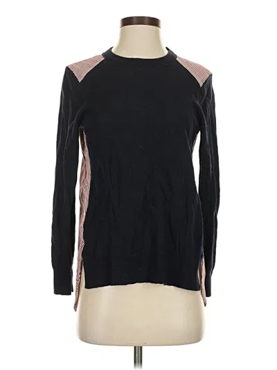 Pre-owned Jcrew Wool Pullover Sweater In Black