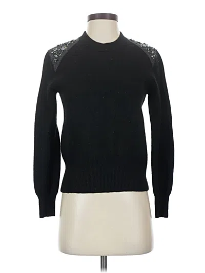 Pre-owned Jcrew Wool Pullover Sweater In Black