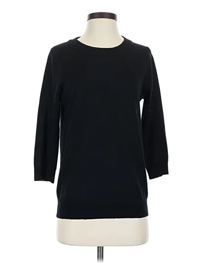 Pre-owned Jcrew Wool Pullover Sweater In Black