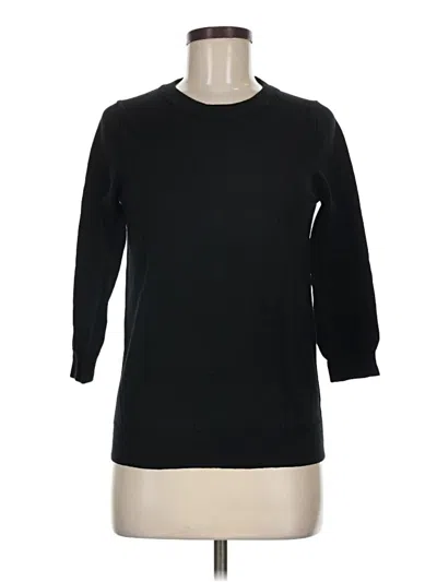 Pre-owned Jcrew Wool Pullover Sweater In Black