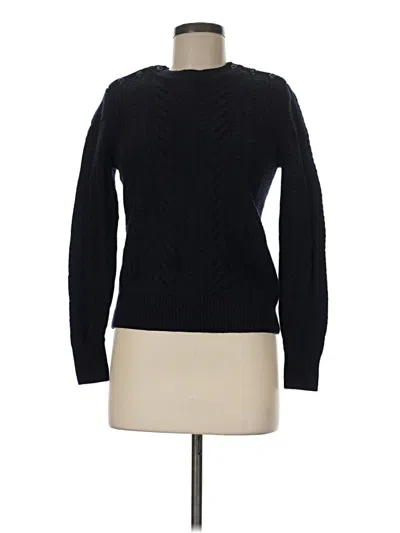 Pre-owned Jcrew Wool Pullover Sweater In Black