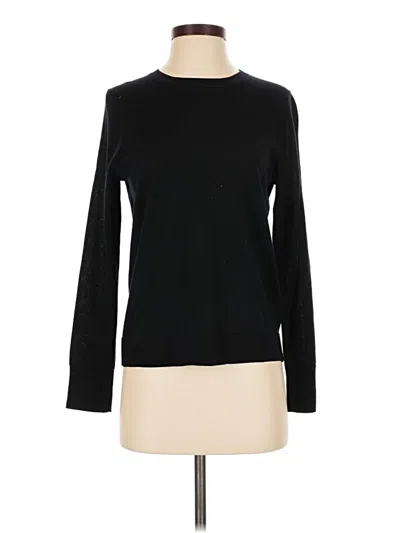 Pre-owned Jcrew Wool Pullover Sweater In Black