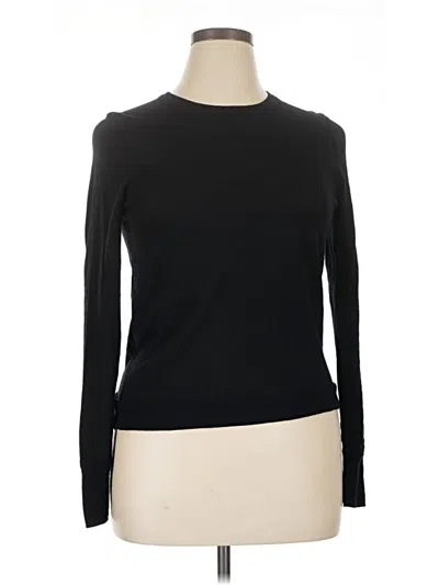 Pre-owned Jcrew Wool Pullover Sweater In Black