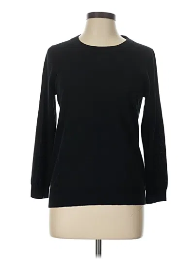 Pre-owned Jcrew Wool Pullover Sweater In Black