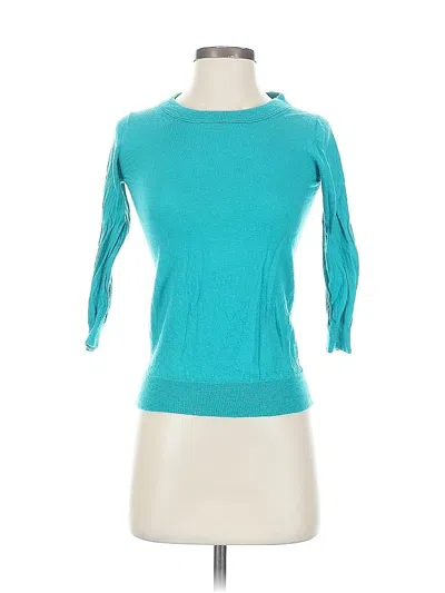 Pre-owned Jcrew Wool Pullover Sweater In Blue