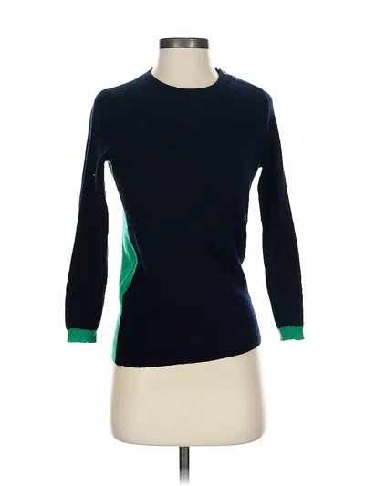 Pre-owned Jcrew Wool Pullover Sweater In Blue