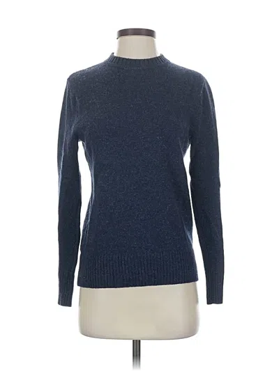 Pre-owned Jcrew Wool Pullover Sweater In Blue