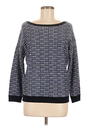 Pre-owned Jcrew Wool Pullover Sweater In Blue