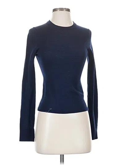 Pre-owned Jcrew Wool Pullover Sweater In Blue