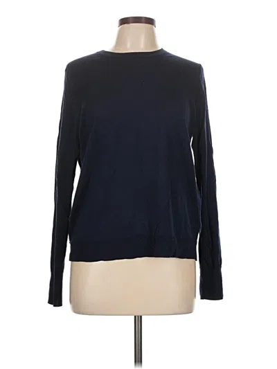 Pre-owned Jcrew Wool Pullover Sweater In Blue