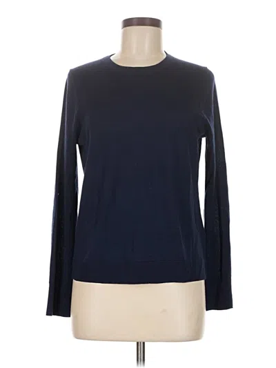 Pre-owned Jcrew Wool Pullover Sweater In Blue