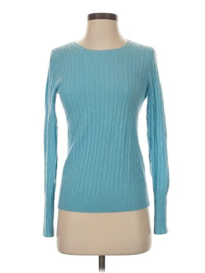 Pre-owned Jcrew Wool Pullover Sweater In Blue