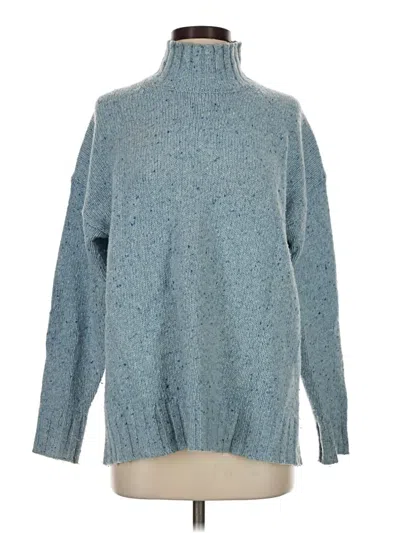 Pre-owned Jcrew Wool Pullover Sweater In Blue