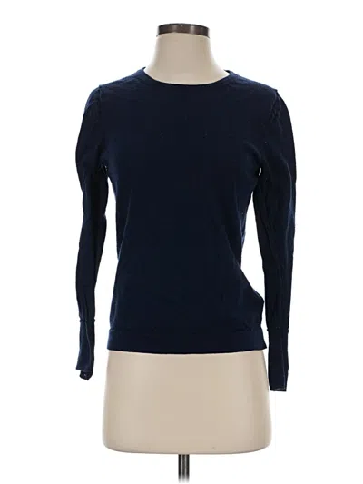 Pre-owned Jcrew Wool Pullover Sweater In Blue