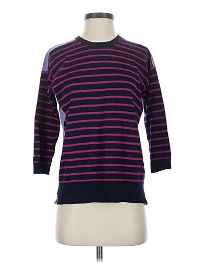 Pre-owned Jcrew Wool Pullover Sweater In Blue