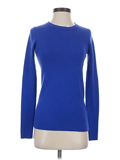 Pre-owned Jcrew Wool Pullover Sweater In Blue
