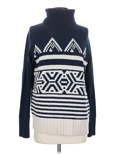 Pre-owned Jcrew Wool Pullover Sweater In Blue
