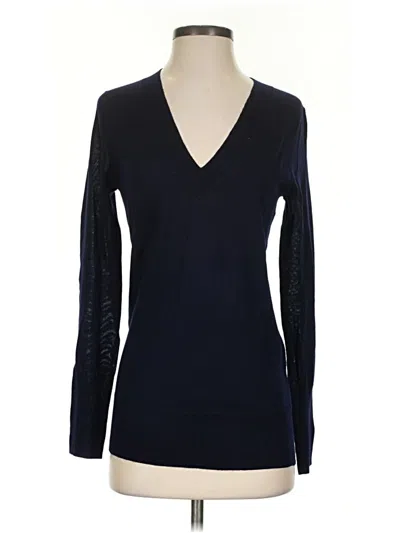 Pre-owned Jcrew Wool Pullover Sweater In Blue