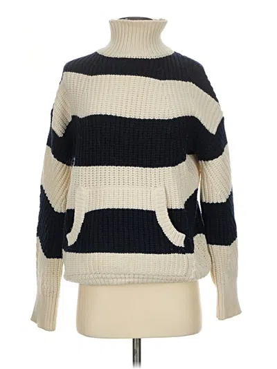 Pre-owned Jcrew Wool Pullover Sweater In Blue