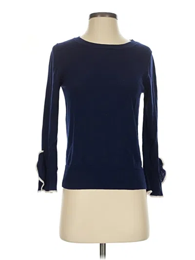 Pre-owned Jcrew Wool Pullover Sweater In Blue