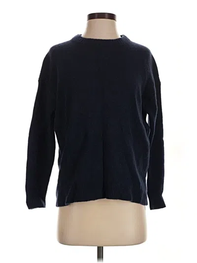 Pre-owned Jcrew Wool Pullover Sweater In Blue