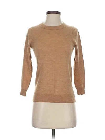 Pre-owned Jcrew Wool Pullover Sweater In Brown