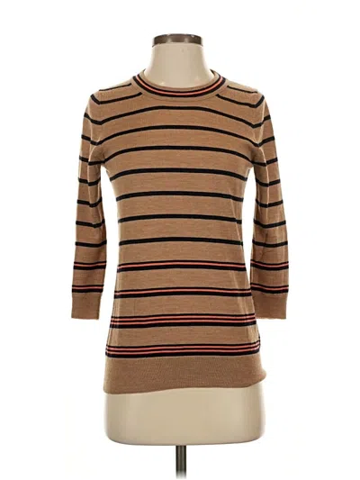 Pre-owned Jcrew Wool Pullover Sweater In Brown