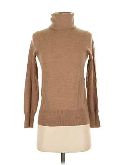 Pre-owned Jcrew Wool Pullover Sweater In Brown