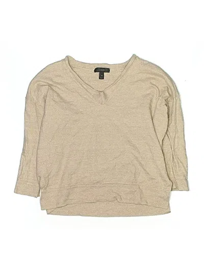 Pre-owned Jcrew Wool Pullover Sweater In Brown