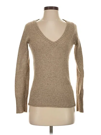 Pre-owned Jcrew Wool Pullover Sweater In Brown