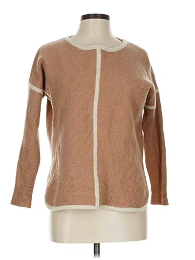 Pre-owned Jcrew Wool Pullover Sweater In Brown