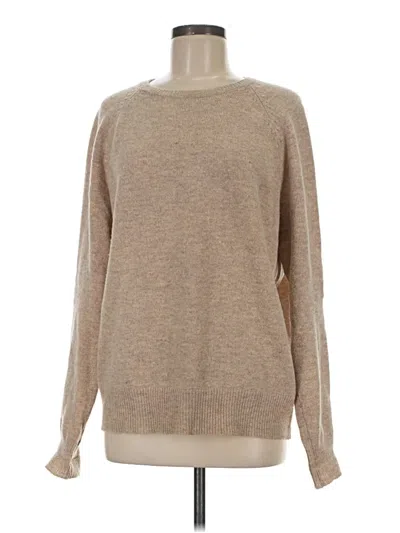 Pre-owned Jcrew Wool Pullover Sweater In Brown